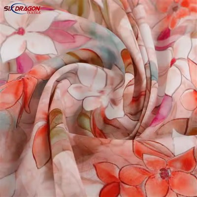 Cvetni bombaž voile za oblačila, kot so obleke obleke